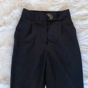 Zara Pleated Black Pants